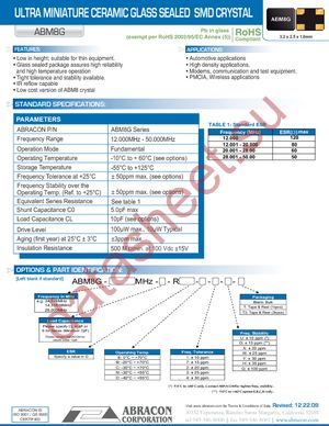 ABM8G-16.000MHZ-B4Y-T datasheet  